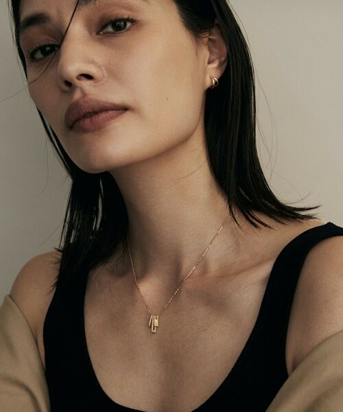 COCOSHNIK / ココシュニック ネックレス・ペンダント・チョーカー | K18ダイヤモンド スクエアトリプルビーズチャーム ネックレス | 詳細7