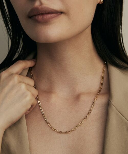 COCOSHNIK / ココシュニック ネックレス・ペンダント・チョーカー | K18中空プリムケーブルチェーン ネックレスL（50cm） | 詳細8
