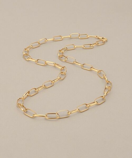 COCOSHNIK / ココシュニック ネックレス・ペンダント・チョーカー | K18中空MVトラック ネックレス（クリスタル/透明(100)）