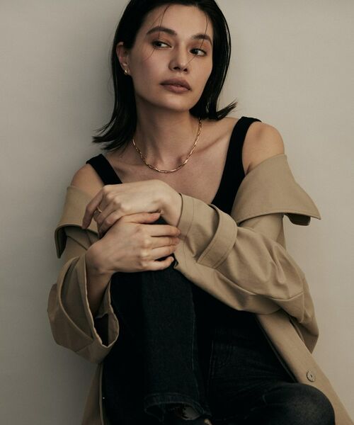 COCOSHNIK / ココシュニック ネックレス・ペンダント・チョーカー | K18中空ダブルMVロング ネックレス | 詳細6