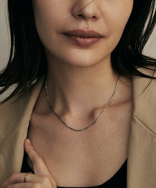 COCOSHNIK / ココシュニック ネックレス・ペンダント・チョーカー | プラチナ スパイクトリプル ネックレス太 | 詳細8