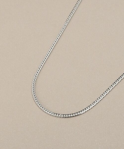 COCOSHNIK / ココシュニック ネックレス・ペンダント・チョーカー | プラチナ フラットヘリンボーン ネックレス | 詳細2