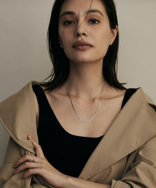 COCOSHNIK / ココシュニック ネックレス・ペンダント・チョーカー | プラチナ フラットヘリンボーン ネックレス | 詳細6