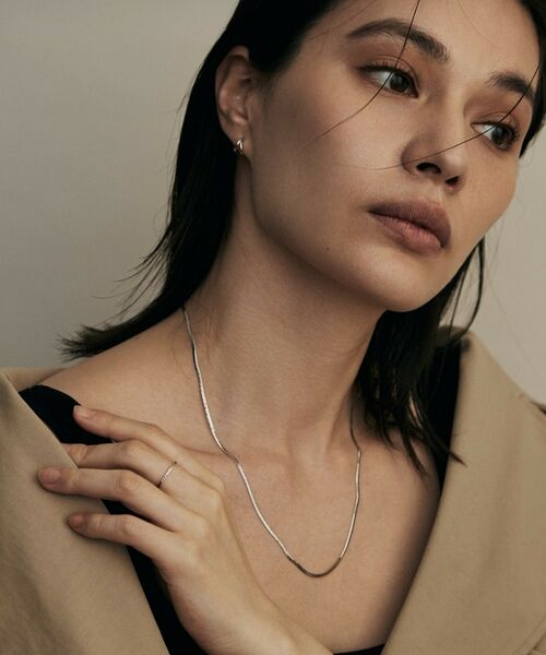 COCOSHNIK / ココシュニック ネックレス・ペンダント・チョーカー | プラチナ フラットヘリンボーン ネックレス | 詳細7