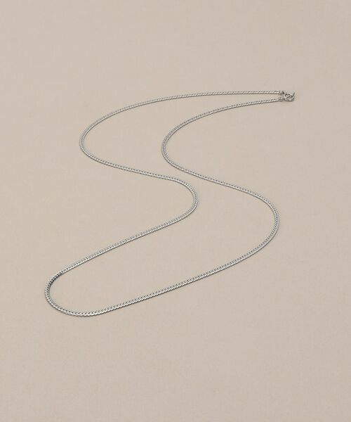 COCOSHNIK / ココシュニック ネックレス・ペンダント・チョーカー | プラチナ フラットヘリンボーン ネックレス（クリスタル/透明(900)）