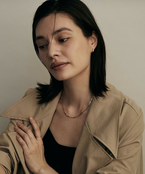 COCOSHNIK / ココシュニック ピアス・イヤリング | K10ダイヤモンド パヴェカーブフープ スタッドピアス | 詳細5