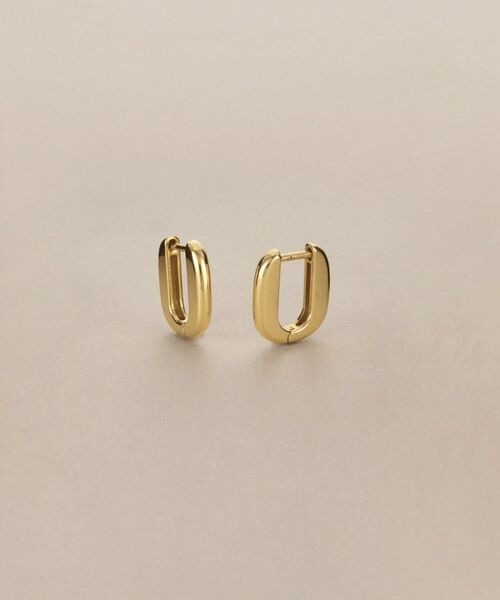 COCOSHNIK / ココシュニック ピアス・イヤリング | K10トラックシェイプ 中折れピアス | 詳細1