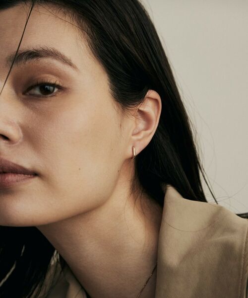 COCOSHNIK / ココシュニック ピアス・イヤリング | K10トラックシェイプ 中折れピアス | 詳細7