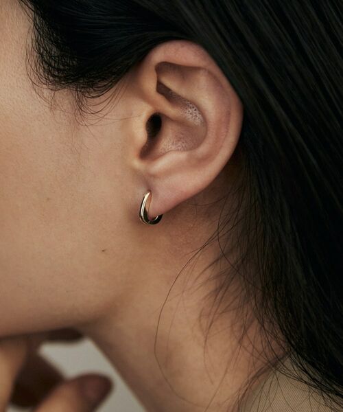 COCOSHNIK / ココシュニック ピアス・イヤリング | K10トラックシェイプ 中折れピアス | 詳細8