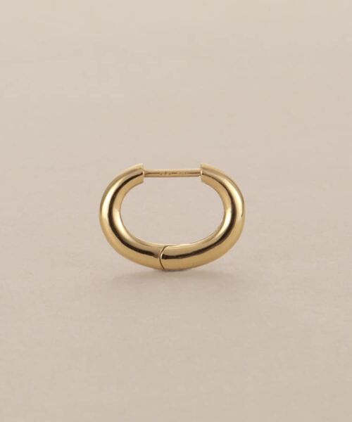 COCOSHNIK / ココシュニック ピアス・イヤリング | K10オーバルシェイプ 中折れピアス | 詳細2