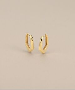 COCOSHNIK / ココシュニック ピアス・イヤリング | K10ペンタゴンシェイプ 中折れピアス