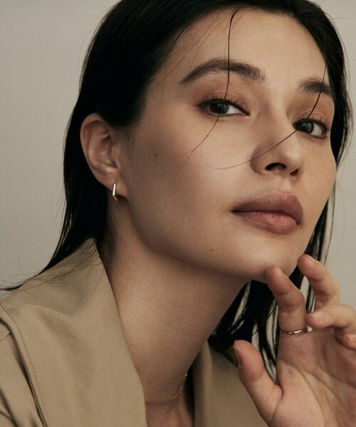 COCOSHNIK / ココシュニック ピアス・イヤリング | K10ペンタゴンシェイプ 中折れピアス | 詳細6