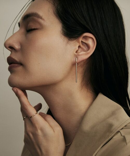 COCOSHNIK / ココシュニック ピアス・イヤリング | K10中空バースウィング スタッドピアス | 詳細7