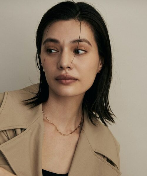 COCOSHNIK / ココシュニック ピアス・イヤリング | K10ダイヤモンド スプリットフープ スタッドピアス | 詳細6