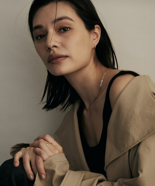 COCOSHNIK / ココシュニック ピアス・イヤリング | K10ダイヤモンド インフィニティラインフープ スタッドピアス | 詳細6