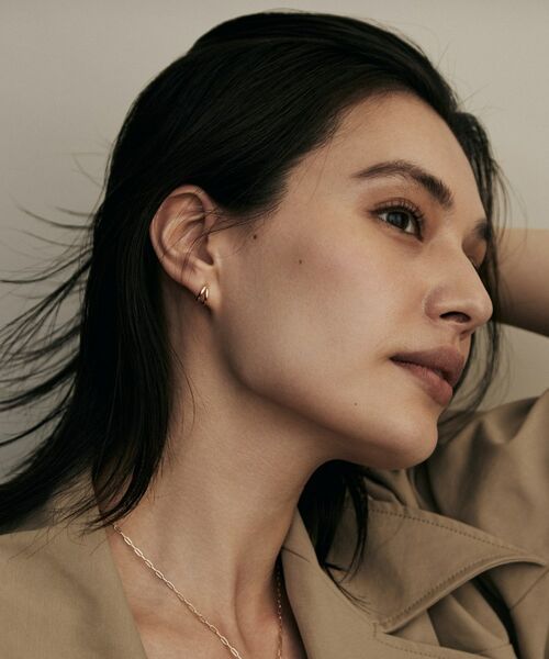 COCOSHNIK / ココシュニック ピアス・イヤリング | K18甲丸スプリット フープピアス | 詳細6