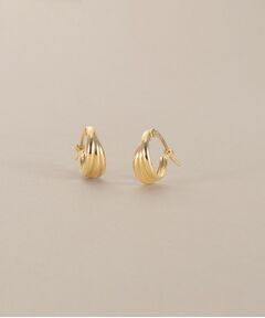 COCOSHNIK / ココシュニック ピアス・イヤリング | K18甲丸トリプル フープピアス