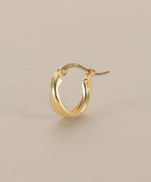 COCOSHNIK / ココシュニック ピアス・イヤリング | K18甲丸トリプル フープピアス | 詳細2