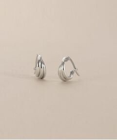 COCOSHNIK / ココシュニック ピアス・イヤリング | プラチナ 甲丸トリプル フープピアス