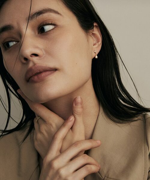 COCOSHNIK / ココシュニック ピアス・イヤリング | K18中空ペアシェイプ大小 スタッドピアス | 詳細6