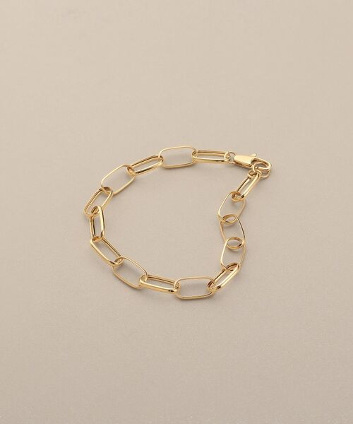 COCOSHNIK / ココシュニック ブレスレット・バングル | K18中空MVトラック ブレスレット（クリスタル/透明(100)）