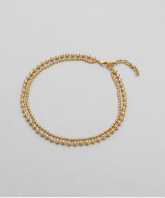 COCOSHNIK / ココシュニック ネックレス・ペンダント・チョーカー | シルバー ダブルボールチェーンネックレス GP