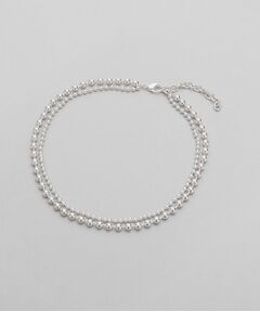 COCOSHNIK / ココシュニック ネックレス・ペンダント・チョーカー | シルバー ダブルボールチェーンネックレス