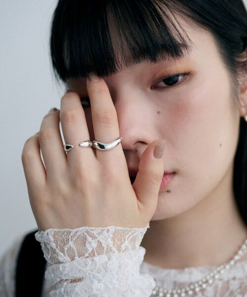 COCOSHNIK / ココシュニック リング | シルバー ウェーブラインリングL | 詳細7