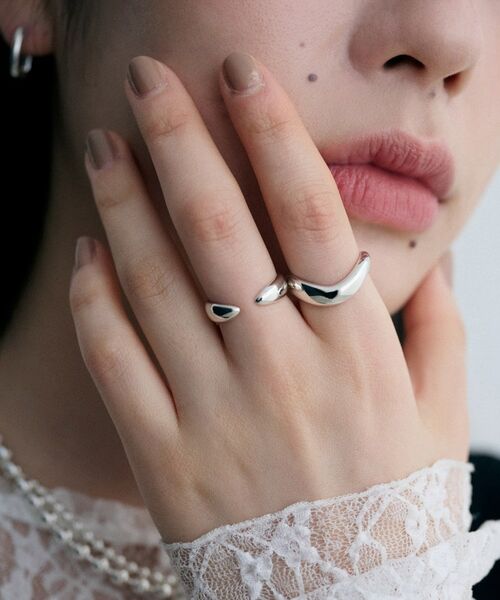 COCOSHNIK / ココシュニック リング | シルバー ウェーブラインリングL | 詳細8
