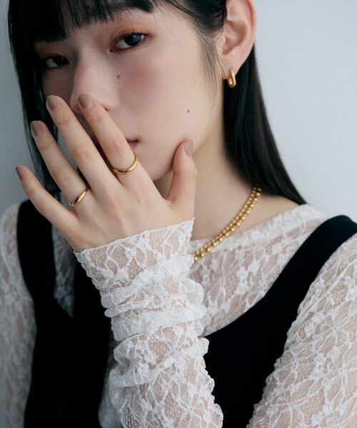 COCOSHNIK / ココシュニック リング | シルバー ウェーブラインリングS GP | 詳細6