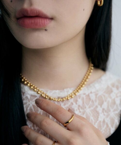 COCOSHNIK / ココシュニック リング | シルバー ウェーブラインリングS GP | 詳細8