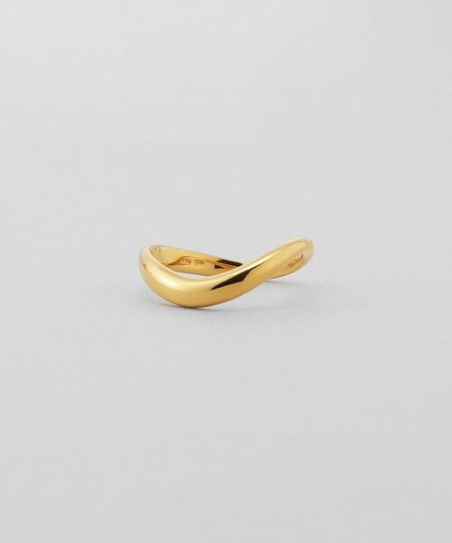 COCOSHNIK / ココシュニック リング | シルバー ウェーブラインリングS GP（クリスタル/透明(600)）