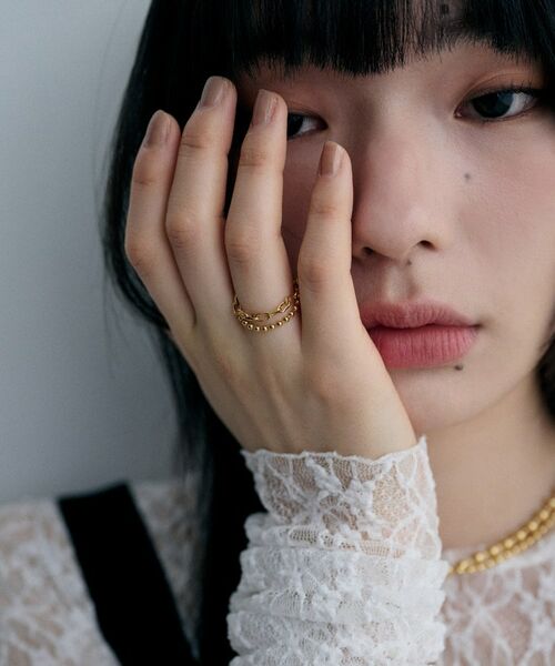 COCOSHNIK / ココシュニック リング | シルバー ダブルチェーンリング ケーブル・ボールチェーン GP | 詳細7