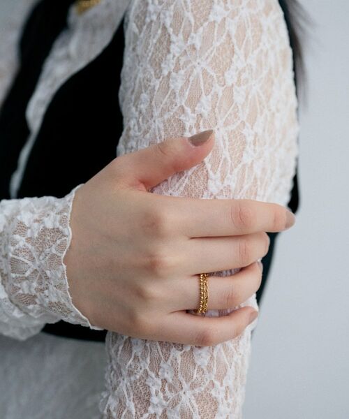 COCOSHNIK / ココシュニック リング | シルバー ダブルチェーンリング ケーブル・ボールチェーン GP | 詳細8