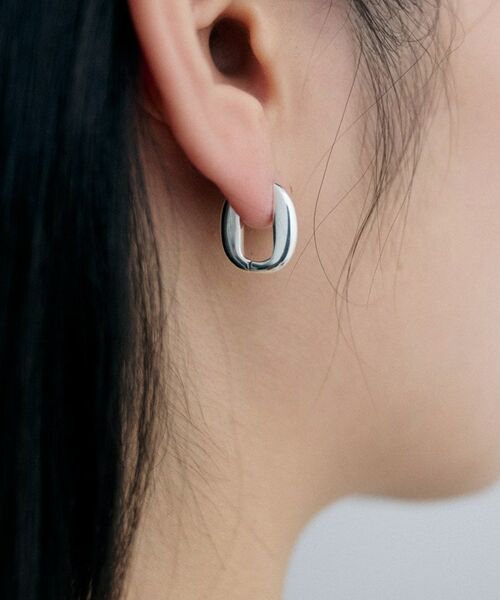 COCOSHNIK / ココシュニック ピアス・イヤリング | シルバー ハギーフープ トラックピアス | 詳細9