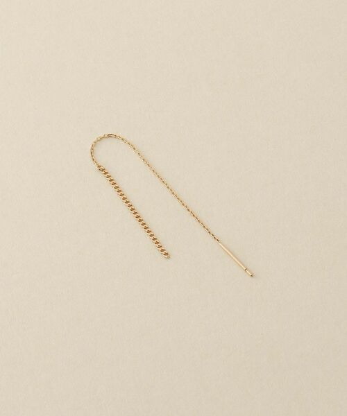 COCOSHNIK / ココシュニック ピアス・イヤリング | K10カーブ・ケーブルチェーン アメリカンピアス | 詳細2