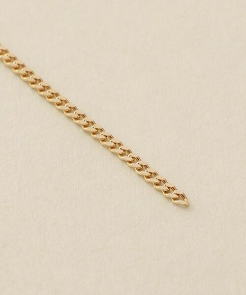 COCOSHNIK / ココシュニック ピアス・イヤリング | K10カーブ・ケーブルチェーン アメリカンピアス | 詳細3