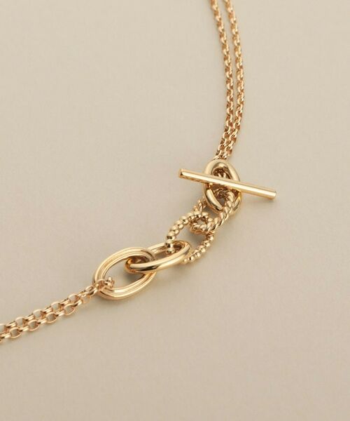 COCOSHNIK / ココシュニック ネックレス・ペンダント・チョーカー | K10ミックスチェーンマンテル ネックレス | 詳細2