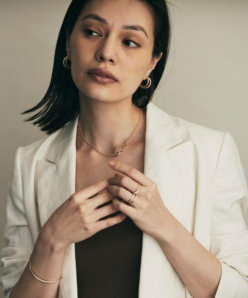 COCOSHNIK / ココシュニック ネックレス・ペンダント・チョーカー | K10ミックスチェーンマンテル ネックレス | 詳細6