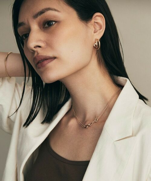 COCOSHNIK / ココシュニック ネックレス・ペンダント・チョーカー | K10ミックスチェーンマンテル ネックレス | 詳細7