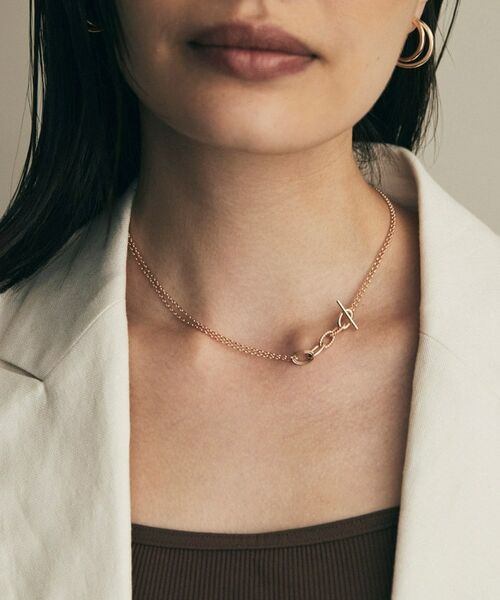 COCOSHNIK / ココシュニック ネックレス・ペンダント・チョーカー | K10ミックスチェーンマンテル ネックレス | 詳細8