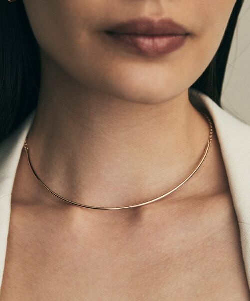 COCOSHNIK / ココシュニック ネックレス・ペンダント・チョーカー | K10中空チューブチョーカー ネックレス | 詳細8