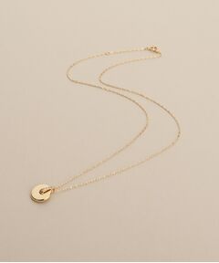 COCOSHNIK / ココシュニック ネックレス・ペンダント・チョーカー | K10ダイヤモンド 中空コインモチーフ ネックレス小