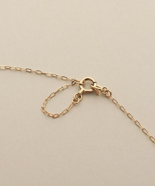 COCOSHNIK / ココシュニック ネックレス・ペンダント・チョーカー | K10ダイヤモンド 中空コインモチーフ ネックレス小 | 詳細4