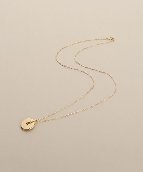 COCOSHNIK / ココシュニック ネックレス・ペンダント・チョーカー | K10中空コインモチーフ ネックレス大 | 詳細1