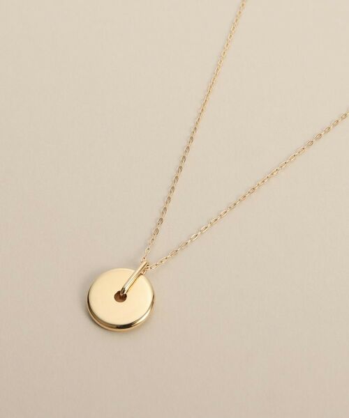 COCOSHNIK / ココシュニック ネックレス・ペンダント・チョーカー | K10中空コインモチーフ ネックレス大 | 詳細2