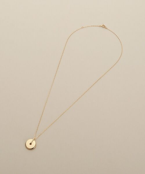 COCOSHNIK / ココシュニック ネックレス・ペンダント・チョーカー | K10中空コインモチーフ ネックレス大 | 詳細5