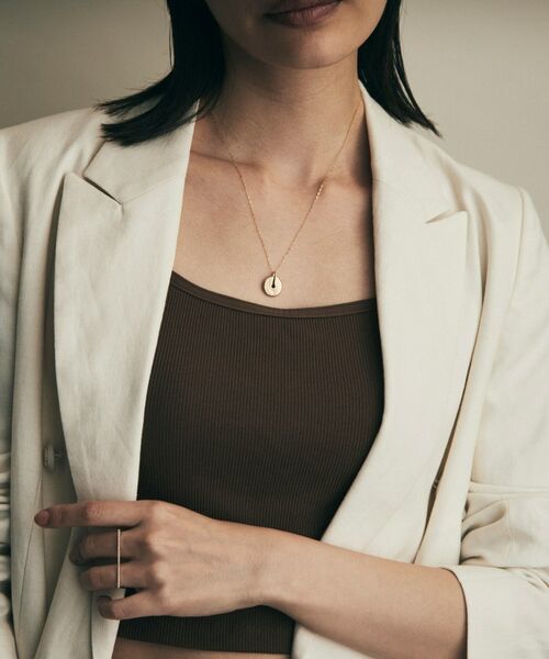 COCOSHNIK / ココシュニック ネックレス・ペンダント・チョーカー | K10中空コインモチーフ ネックレス大 | 詳細8