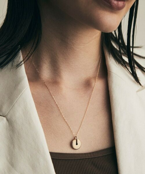 COCOSHNIK / ココシュニック ネックレス・ペンダント・チョーカー | K10中空コインモチーフ ネックレス大 | 詳細9