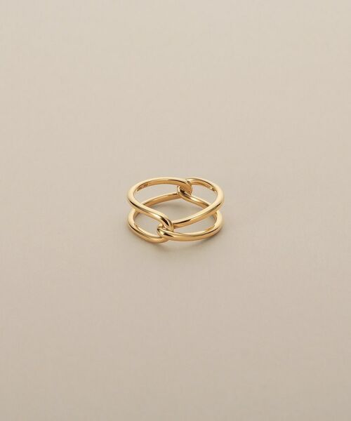 COCOSHNIK / ココシュニック リング | K10デュアルノット リング（イエローゴールド(100)）